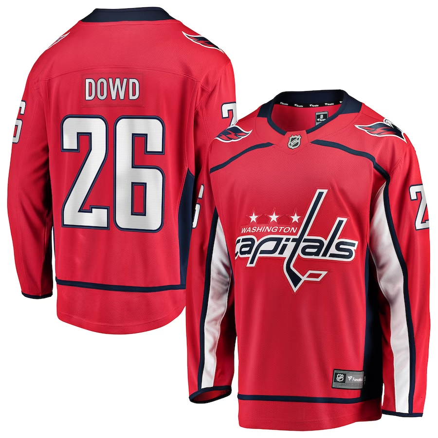 Men's Washington Capitals Nic Dowd #26 Red Home Breakaway Jersey